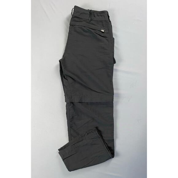 The North Face Mid-Weight Convertible Hiking Pants, Shorts. Gray, Women's 8S EUC - Picture 2 of 9